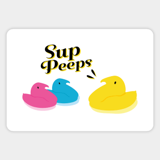 Sup Peeps Cute Spring Marshmallow Chicks Magnet